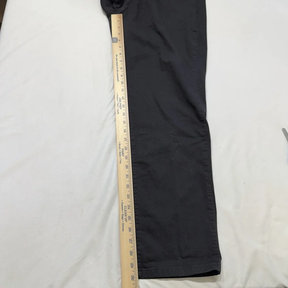 Levi Strauss Black Chino Pants Mens Stretch‎ Straight Casual Work